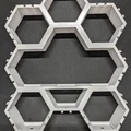 Combo Lego Minifigure Hexagons kèm chỗ đặt minifig lớn - Thumbnail 1
