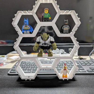 Combo Lego Minifigure Hexagons kèm chỗ đặt minifig lớn