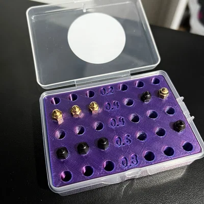 Khay 3D đựng đầu phun (nozzle) TriangleLab gọn gàng, chuyên nghiệp