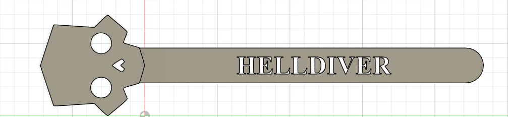 Kẹp sách hình đầu lâu Helldivers (Helldivers Skull Bookmark) in 3D - Image 2