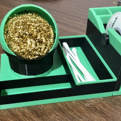 Chén Vệ Sinh Mũi Hàn & Khay Dụng Cụ (Solder Tip Cleaner & Tray)