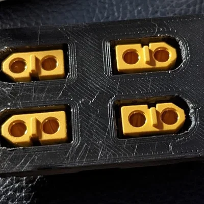 Khung gắn 4 đầu nối nguồn XT-60 cho vỏ hộp thiết bị