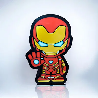 Hộp Đèn LED Iron Man (Iron Man LED Light Box)