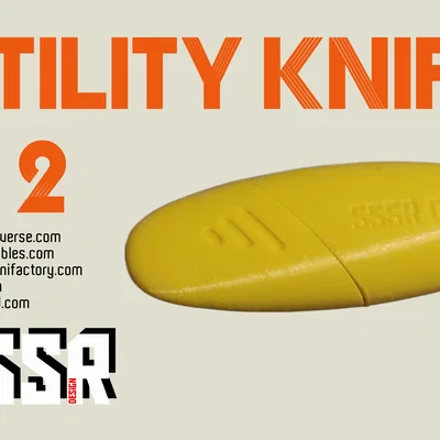 Utility Knife 2: Dao Rọc Giấy Mini Thiết Kế Tối Giản In 3D