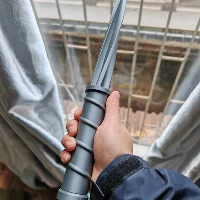 Mô hình kiếm 3D tam giác xoắn thu gọn - Thiết kế print-in-place độc đáo