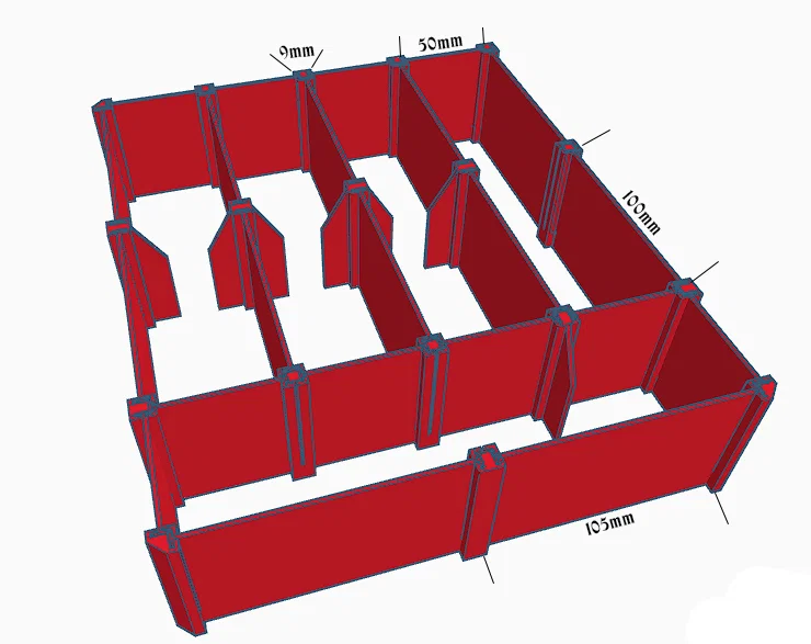 Cutlery system v1 – Bộ module sắp xếp dao nĩa muỗng - Image 1