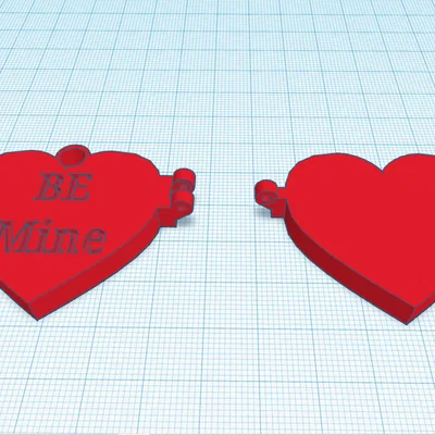 Móc khóa/locket hình trái tim “Be Mine”