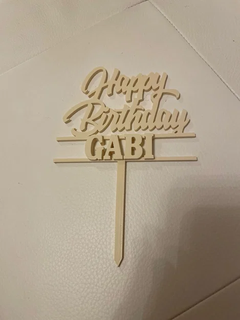 Mẫu cắm bánh sinh nhật in 3D cá nhân hóa - Dễ dàng in ấn - Image 2