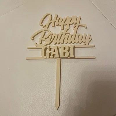 Mẫu cắm bánh sinh nhật in 3D cá nhân hóa - Dễ dàng in ấn