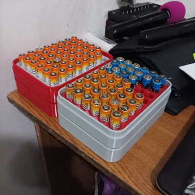 Hộp đựng pin AA 48 viên - Giải pháp sắp xếp pin gọn gàng