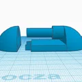 Bản lề thay thế cho cổng chặn trẻ em (Baby Gate Hinge) in 3D - Thumbnail 3