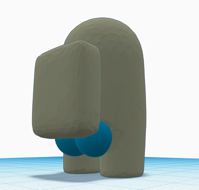 Móc khóa Among Us Thicc Edition độc lạ - Mô hình in 3D hài hước - Image 1