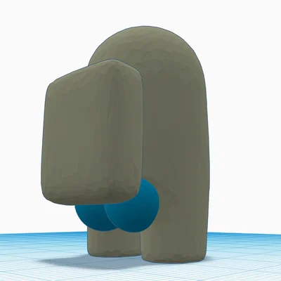 Móc khóa Among Us Thicc Edition độc lạ - Mô hình in 3D hài hước