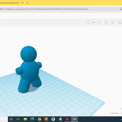 Mô hình nhân vật thử nghiệm in 3D (Dummy Test Print) đơn giản