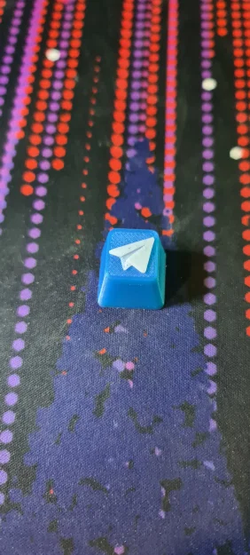 Keycap Telegram 3D - Mẫu phím cá tính cho người dùng bàn phím cơ - Image 1