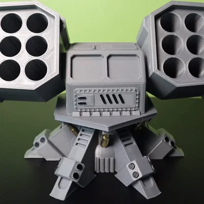 Hộp đựng pin hình bệ phóng tên lửa - Mẫu in 3D cực ngầu