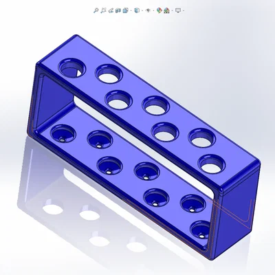 Giá đỡ ống nghiệm test nước hồ cá có lỗ thoát nước