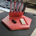 Khay để bút và phụ kiện bàn làm việc thiết kế lục giác hiện đại - Thumbnail 2