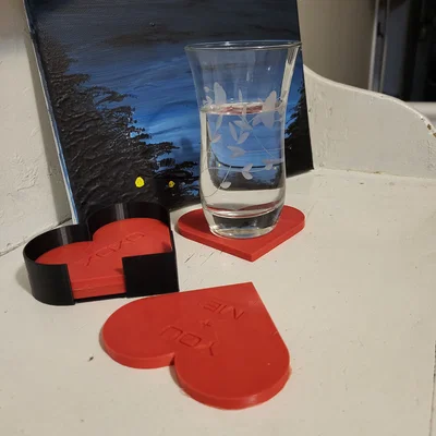 Đế Lót Ly Candy Heart Coasters