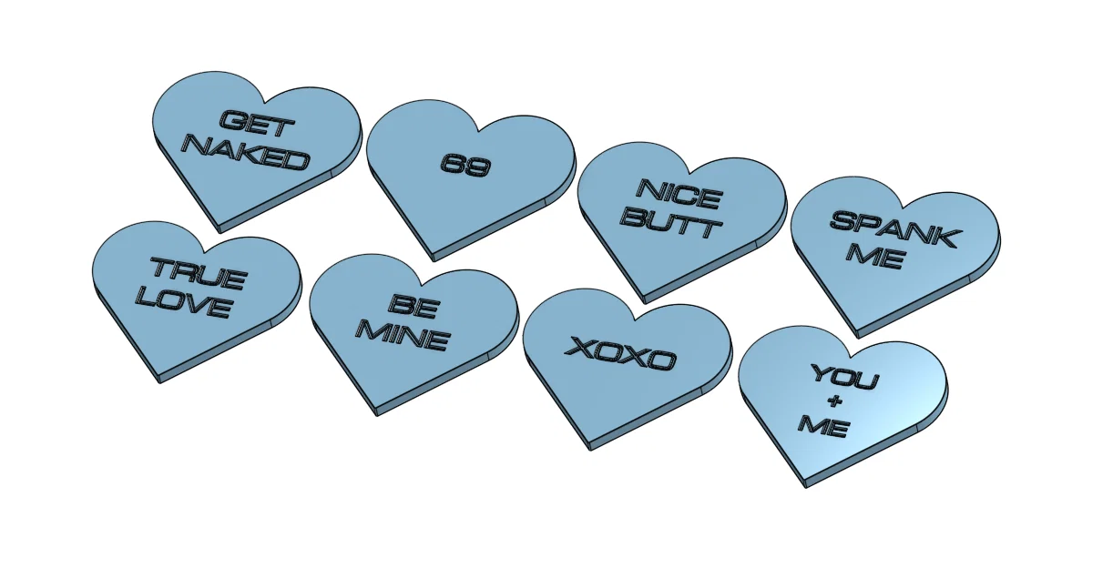 Đế Lót Ly Candy Heart Coasters - Image 3