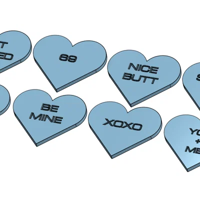 Đế Lót Ly Candy Heart Coasters