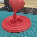 Mô hình 3D Wavey Heart - Trang trí trái tim gợn sóng lãng mạn - Thumbnail 2
