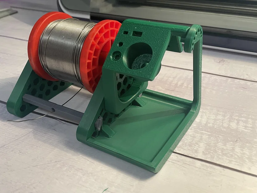 Giá đỡ cuộn thiếc hàn đa năng 3D - Tích hợp khay giữ dụng cụ - Image 5