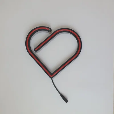 Khung đèn Neon LED hình trái tim (Heart-shaped base) - Dự án in 3D DIY