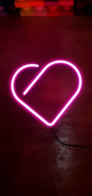 Khung đèn Neon LED hình trái tim (Heart-shaped base) - Dự án in 3D DIY - Image 4