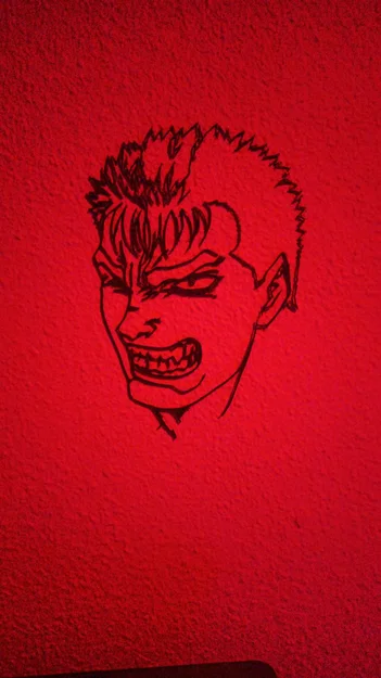Mô hình trang trí treo tường Guts từ Berserk (Line Art) - Image 1
