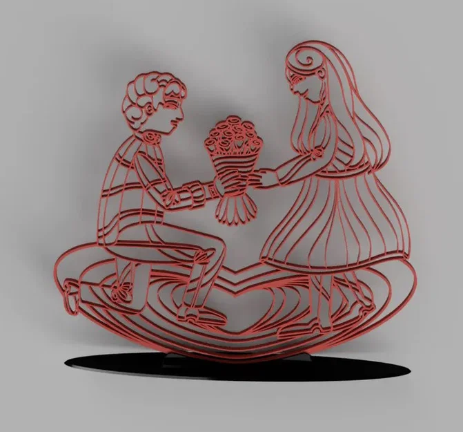 Mô hình trang trí Valentine Blossoming Affection đẹp lãng mạn - Image 1