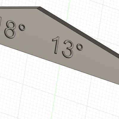 Thước căn góc mài dao chính xác (18° và 13°) - Hỗ trợ mài dao tại nhà