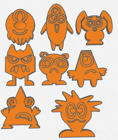 Bộ mô hình quái vật cảm xúc (Emotion Monsters) dùng cho trị liệu tâm lý - Image 1