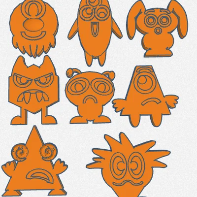 Bộ mô hình quái vật cảm xúc (Emotion Monsters) dùng cho trị liệu tâm lý