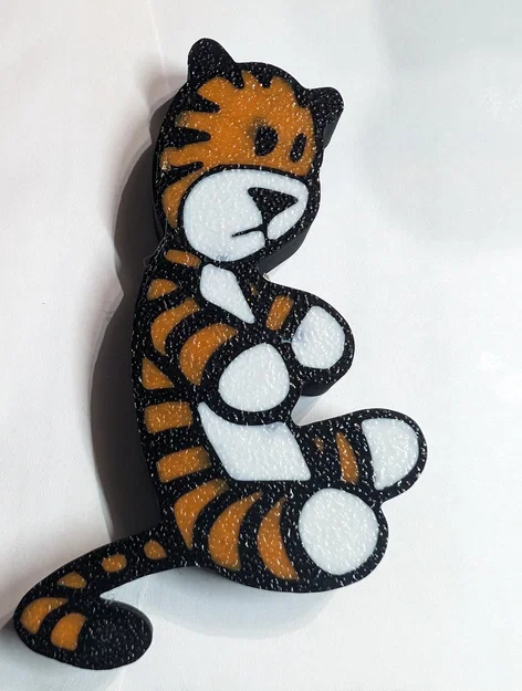 Nam châm tủ lạnh 3D hình chú hổ bông Calvin and Hobbes - Image 1