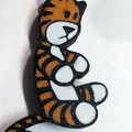 Nam châm tủ lạnh 3D hình chú hổ bông Calvin and Hobbes - Thumbnail 1