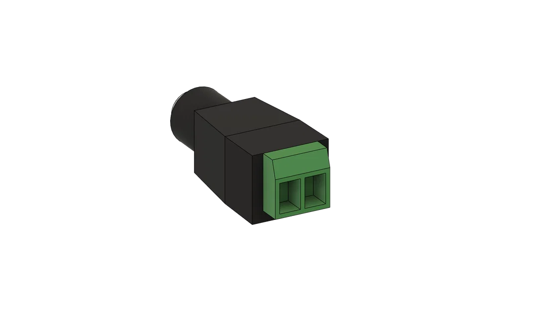 Mô hình 3D DC-Jack có cầu đấu vít - Hỗ trợ thiết kế vỏ hộp dự án - Image 2