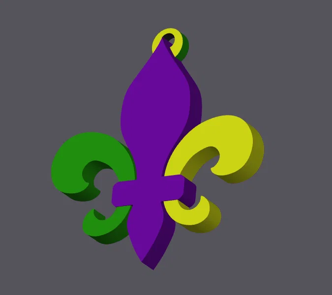 Bông tai Mardi Gras (Mardi Gras Earrings) - Image 2