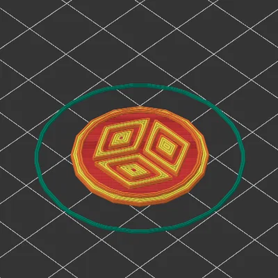 Mẫu thiết kế đồng xu MakerCoin cá nhân hóa đơn giản để in 3D