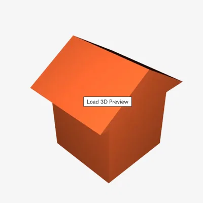 Mô hình 3D Ngôi nhà tối giản trang trí bàn làm việc