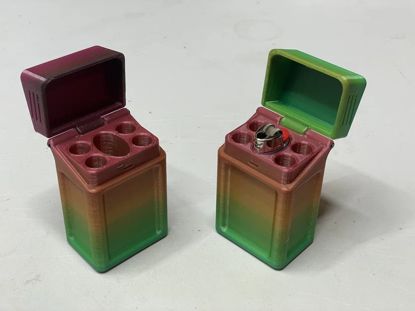 Hộp Joint 4x kèm ngăn đựng bật lửa (Joint Case 4x with Lighter Holder) - Image 1