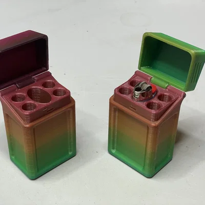Hộp Joint 4x kèm ngăn đựng bật lửa (Joint Case 4x with Lighter Holder)