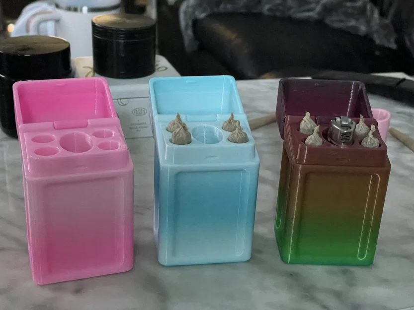 Hộp Joint 4x kèm ngăn đựng bật lửa (Joint Case 4x with Lighter Holder) - Image 5