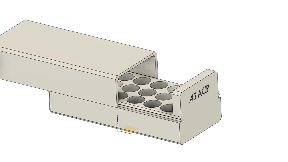 Hộp đựng đạn .45 ACP 21 viên - Thiết kế in 3D tiện lợi - Image 1