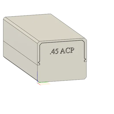 Hộp đựng đạn .45 ACP 21 viên - Thiết kế in 3D tiện lợi