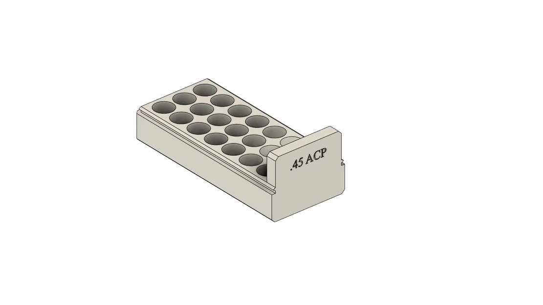 Hộp đựng đạn .45 ACP 21 viên - Thiết kế in 3D tiện lợi - Image 3