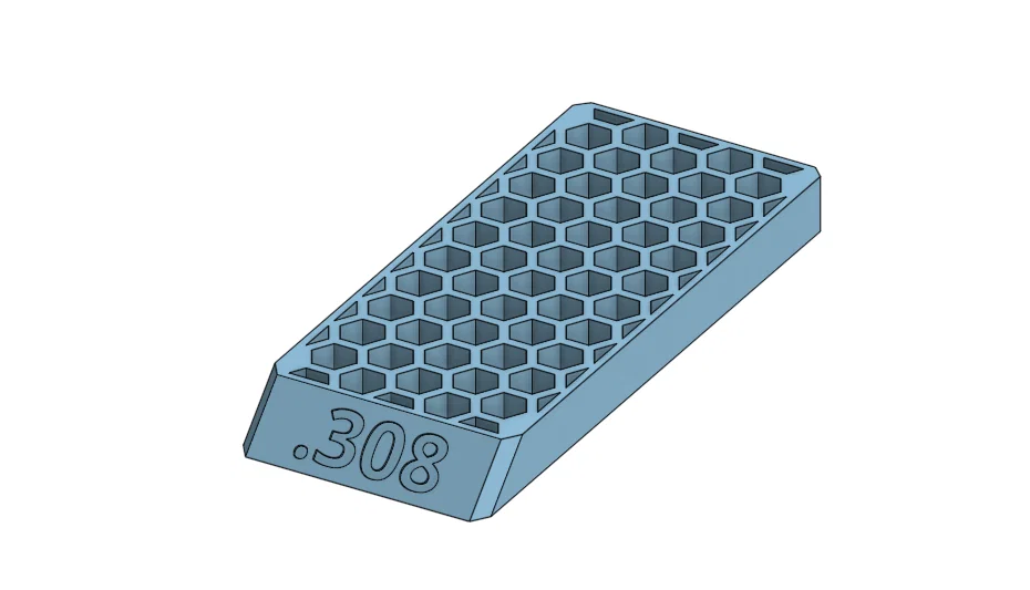 Khay Đựng Đạn .308 Loading Block - Thiết Kế Tổ Ong Chuyên Dụng - Image 1
