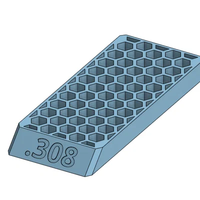 Khay Đựng Đạn .308 Loading Block - Thiết Kế Tổ Ong Chuyên Dụng