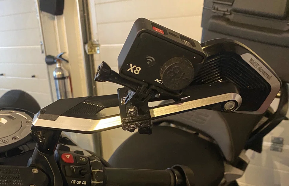 Ngàm gắn action cam lên gương BMW R1250GS (Spiegelhalter) - Image 1