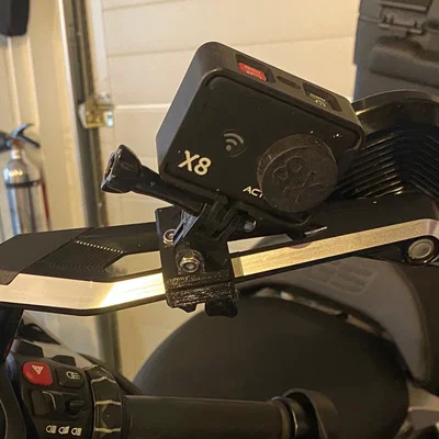 Ngàm gắn action cam lên gương BMW R1250GS (Spiegelhalter)